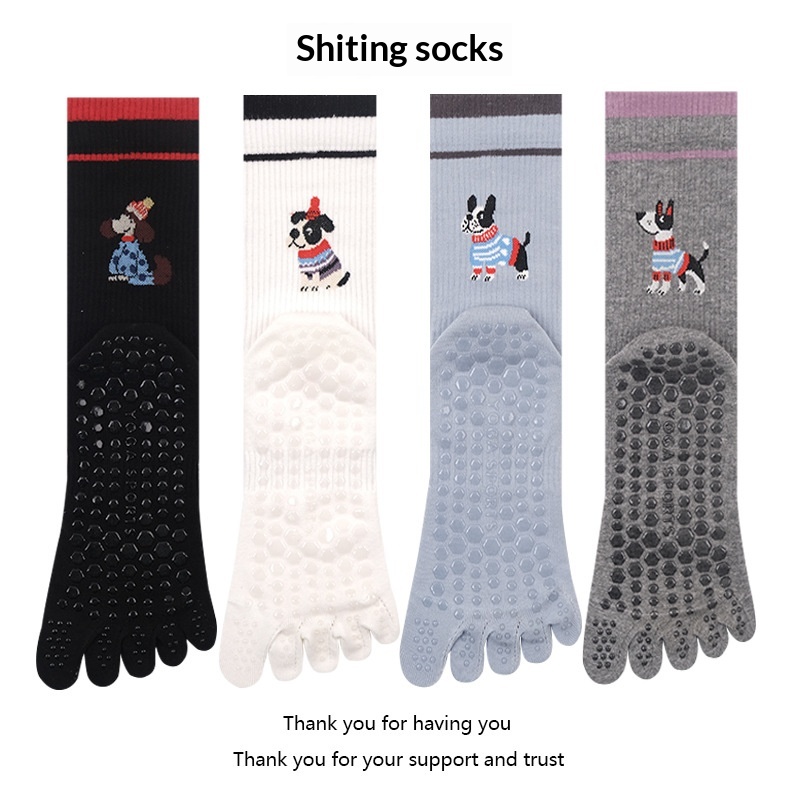 Pilates & Yoga Unleashed International Academy Yonkers - Yoga Socks Women Five-finger Indoor Workout