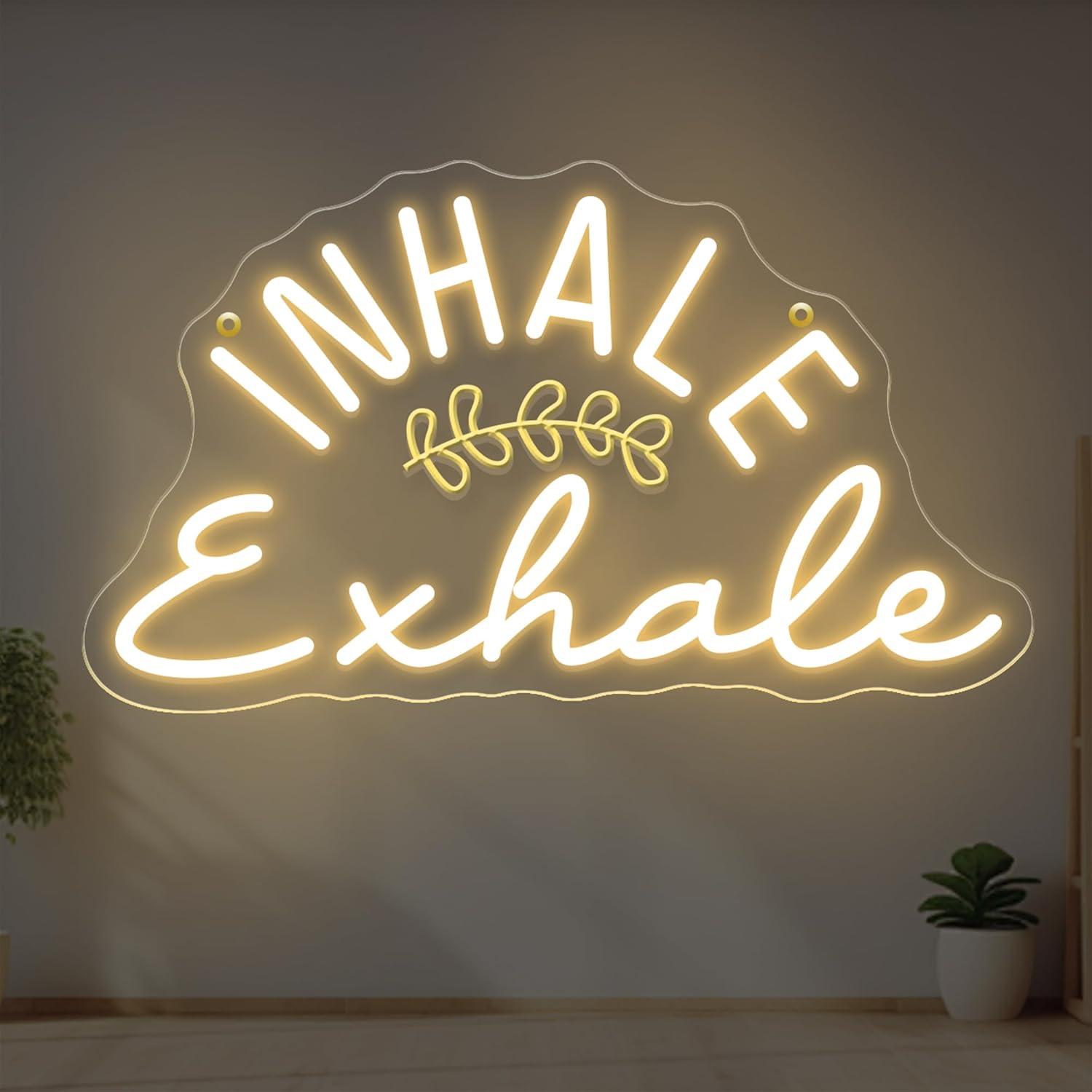 Inhale Exhale Neon Sign Dimmab - Pilates Yoga Wellness recensione e prezzo
