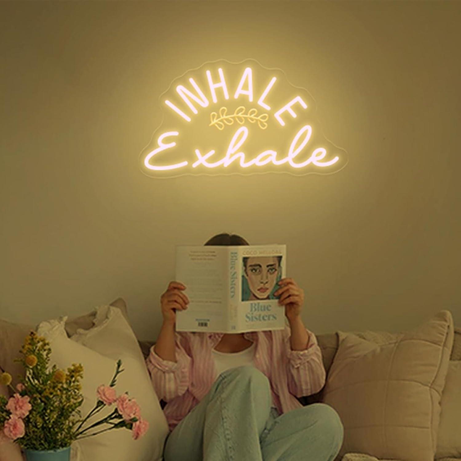Inhale Exhale Neon Sign Dimmab - Pilates Yoga Wellness recensione e prezzo