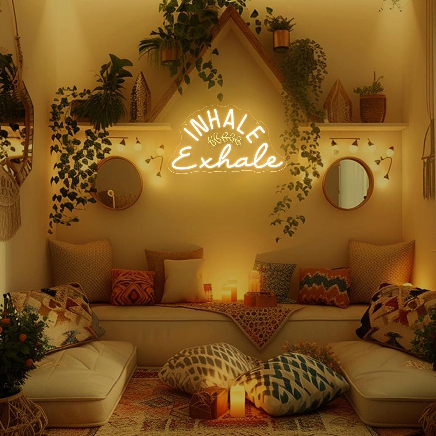 Inhale Exhale Neon Sign Dimmab - Pilates Yoga Wellness recensione e prezzo
