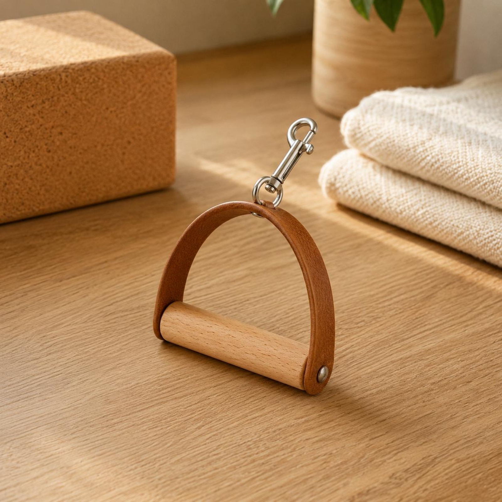 2 Pieces Leather Wood Handles  - Pilates & Yoga Unleashed International Academy Yonkers recensione e prezzo