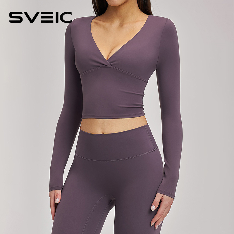 SVEIC Yoga Long Sleeve V Neck  - Pilates V Yoga recensione e prezzo