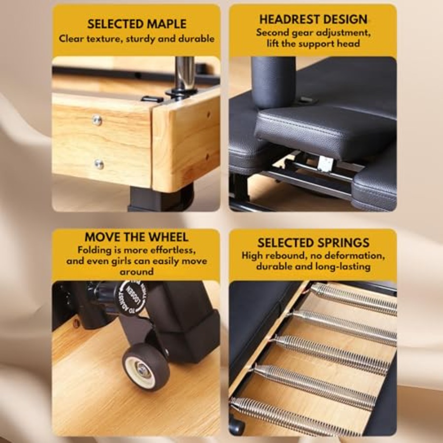 MAX4.0 Pilates Reformer Wood H - Home Pilates Yoga recensione e prezzo