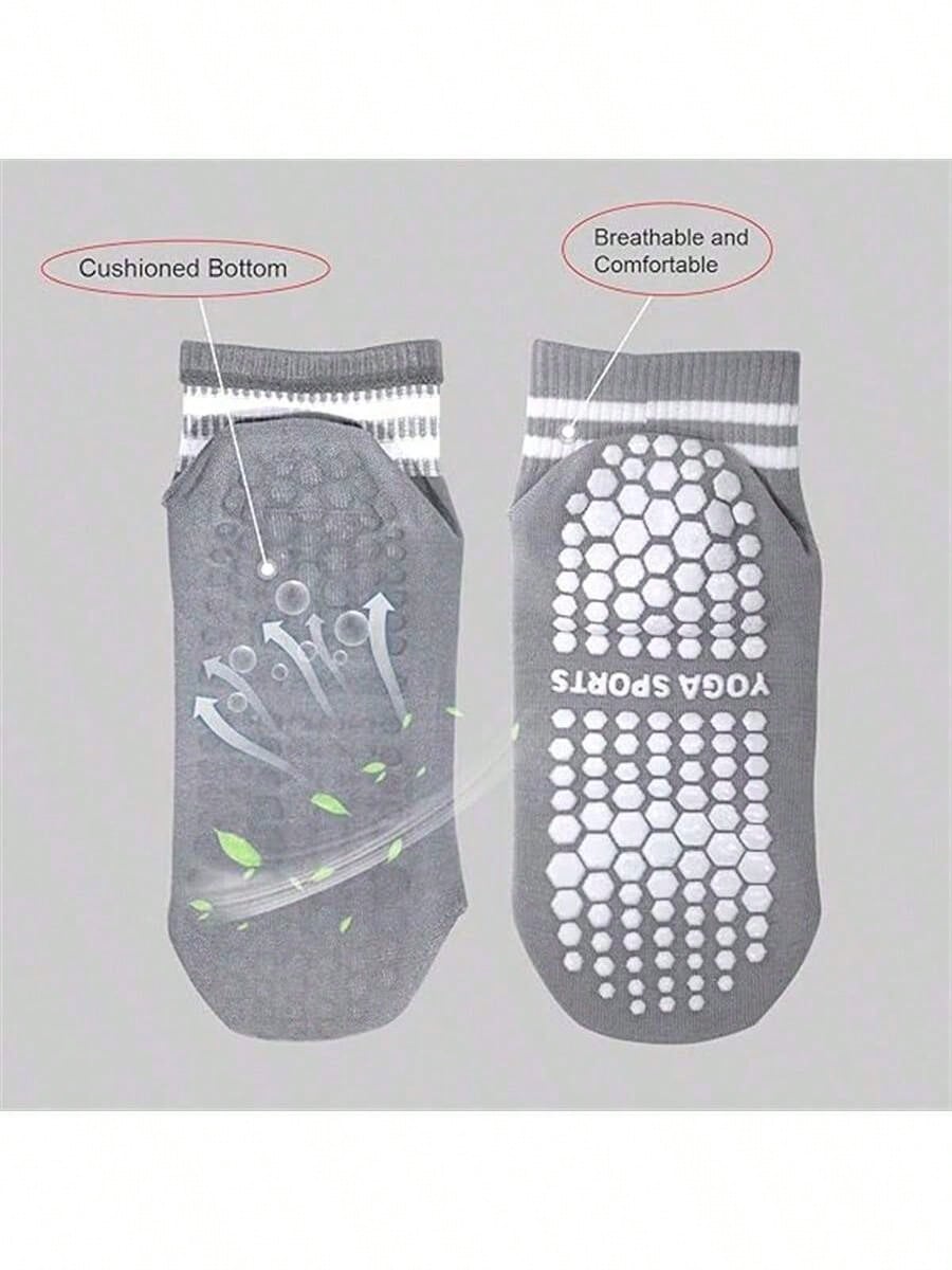 5 Pairs Women Double Stripe No - Pilates & Yoga Unleashed International Academy Yonkers recensione e prezzo