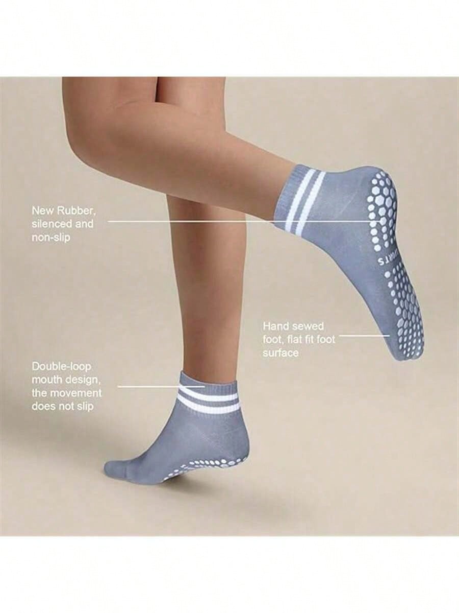5 Pairs Women Double Stripe No - Pilates & Yoga Unleashed International Academy Yonkers recensione e prezzo