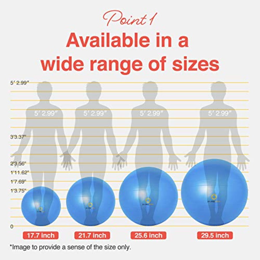 Exercise Ball for Balance Stab - Pilates Yoga Workout At Home recensione e prezzo