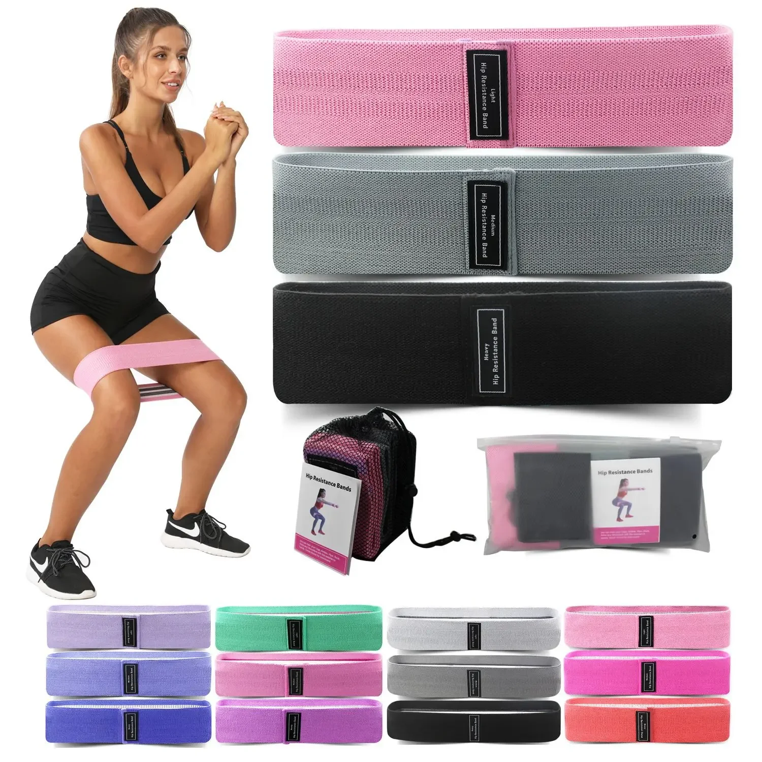 1/2/3PCS Elastic Bands Fitness - Pilates Yoga Core recensione e prezzo