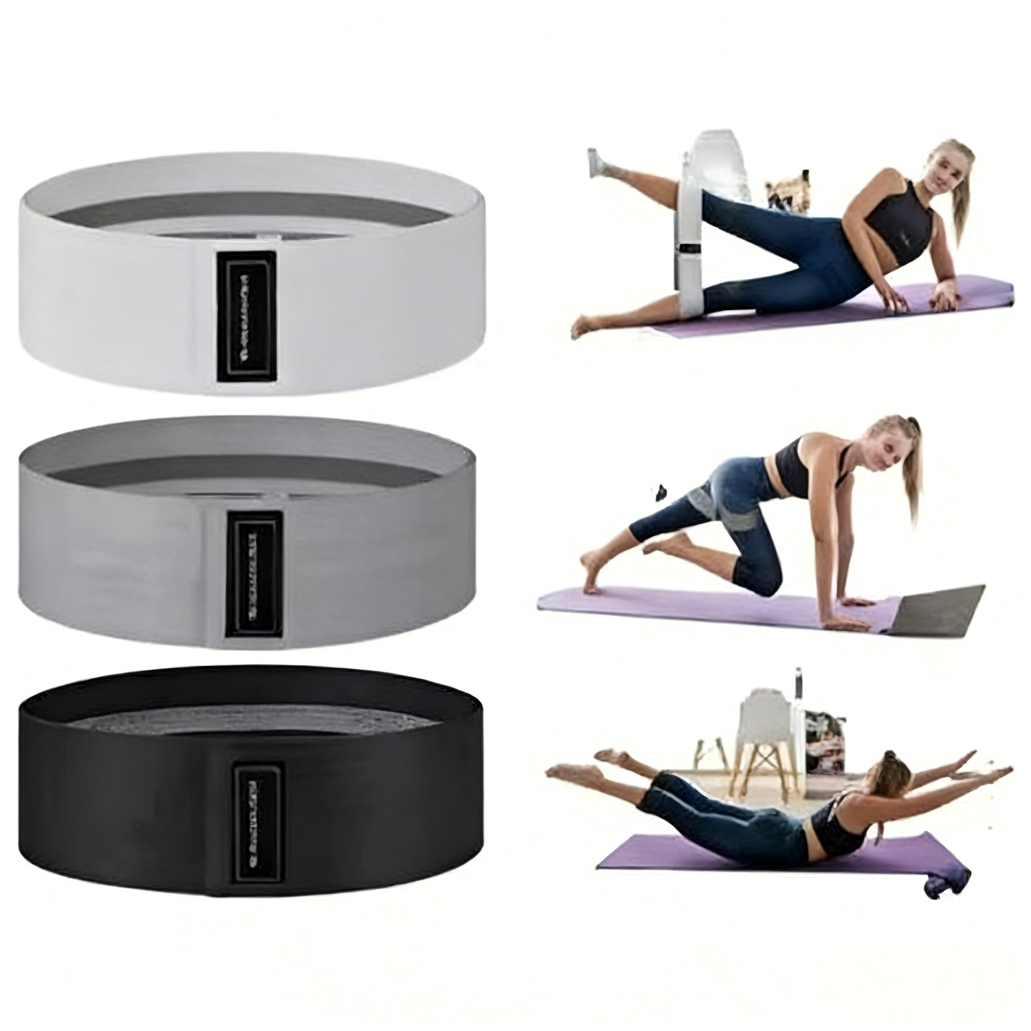 Basic Fabric Resistance Bands, - Pilates Yoga Board recensione e prezzo
