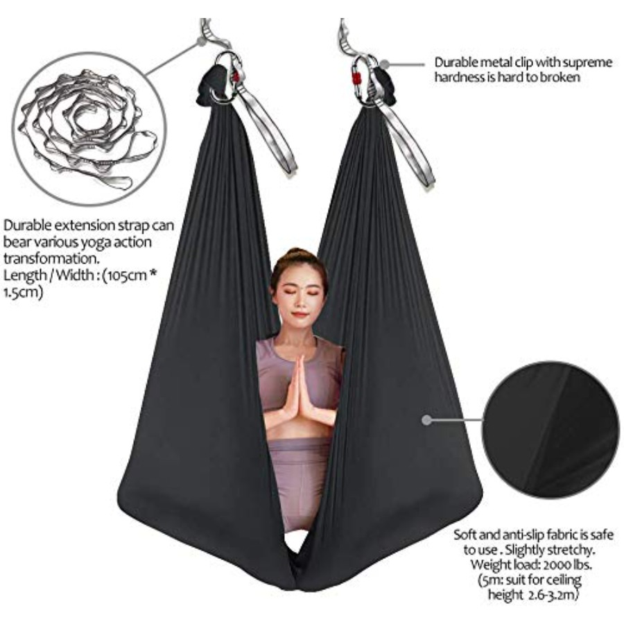 Aerial Yoga Hammock 5M Long Si - Pilates Yoga Aerial recensione e prezzo