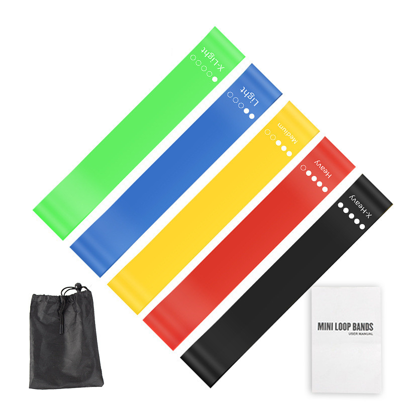 5Pcs TPE Resistance Bands Set  - Pilates Yoga Core recensione e prezzo