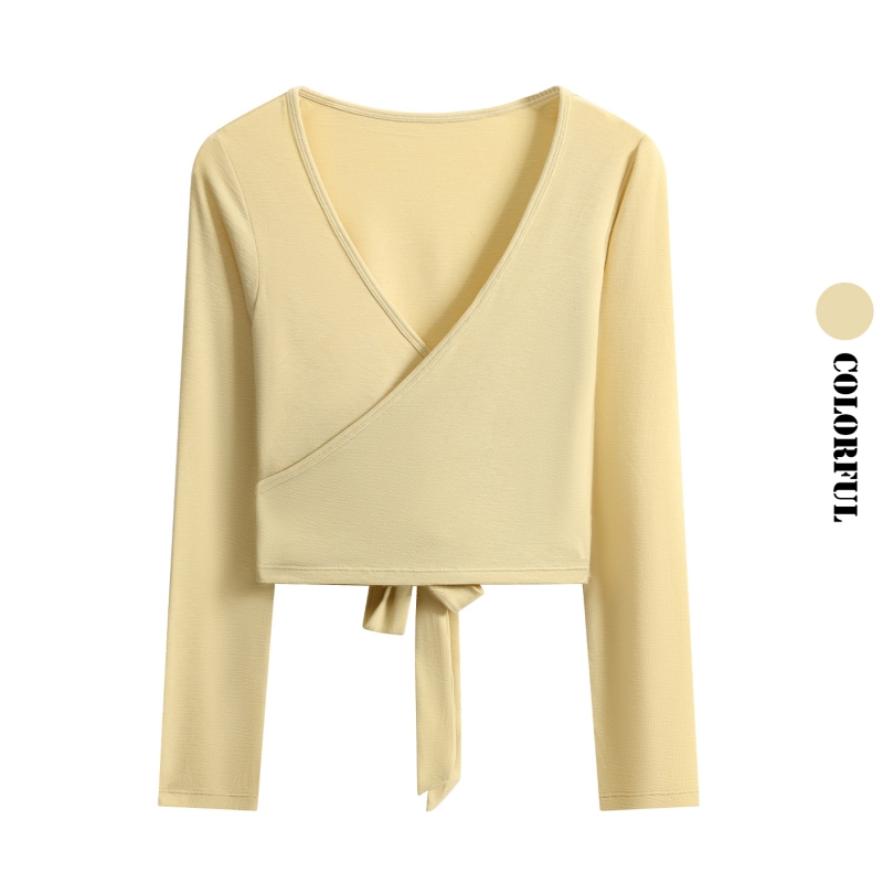 DRUR Long Sleeve Wrap Yoga Top - Pilates V Yoga recensione e prezzo