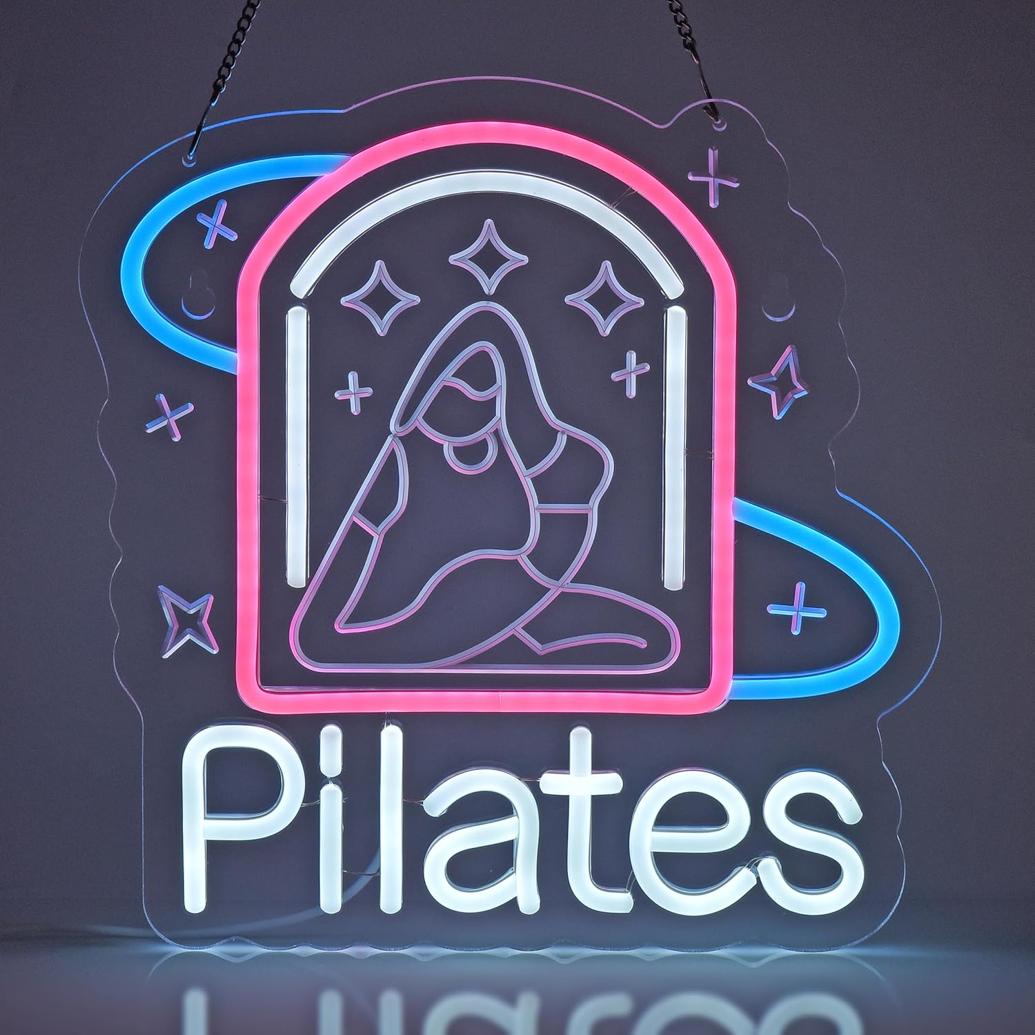 Pilates Neon Sign Art Wall Lig - Pilates Yoga Wellness recensione e prezzo
