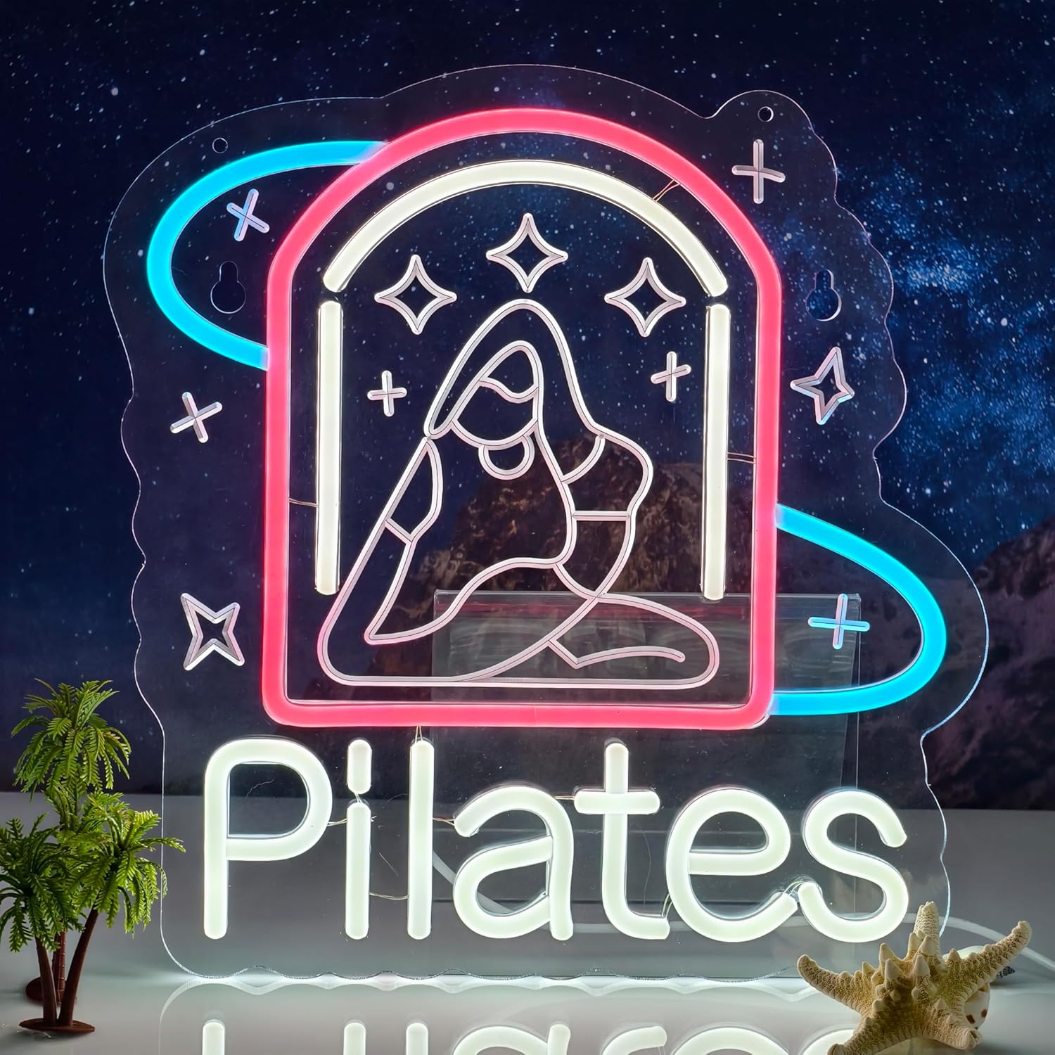 Pilates Neon Sign Art Wall Lig - Pilates Yoga Wellness recensione e prezzo